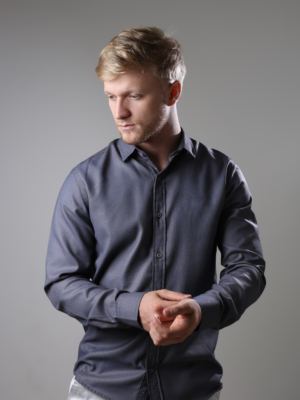 Camisa Masc. REF: 802 Viena Chumbo
