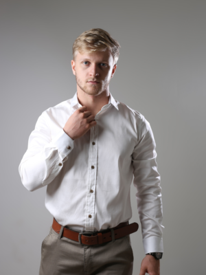 Camisa Masc. REF: 610 - Tricoline Off White