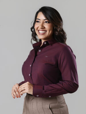 Camisa Premium Lux Xury Ravel Fem. Vinho