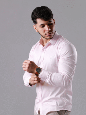 Camisa Premium Lux Xury Masc. Bambu Rosa
