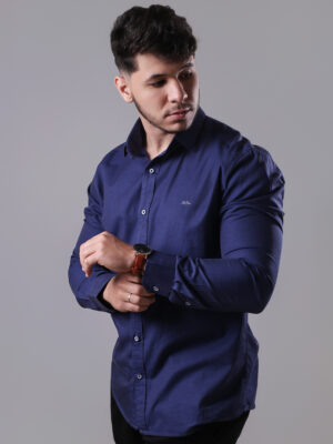 Camisa Premium Lux Xury T. Masc. Azul Marinho